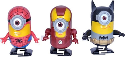 

SANJARY Cute Super Hero's Shaped Minion WindUp and Friction Toys (Multicolor)(Multicolor)