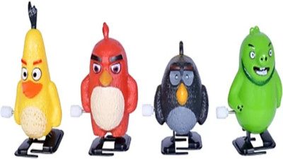 

SANJARY Pack of 4 Cute Angry Birds Wind Up Toys(Multicolor)