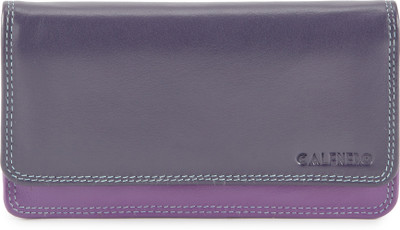 

Calfnero Women Casual Purple Genuine Leather Wallet(8 Card Slots)