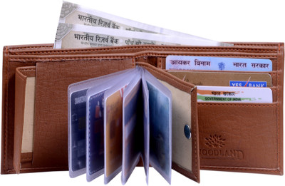 

VSR Men Tan Artificial Leather Wallet(10 Card Slots)