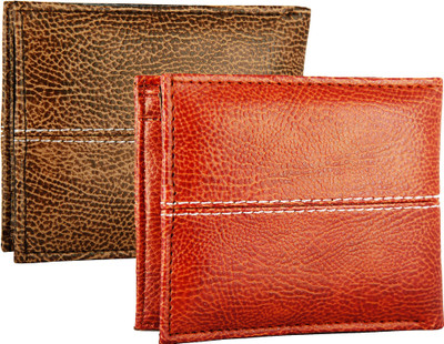 

Poland Men Black, Brown Artificial Leather Wallet(5 Card Slots), Combo 3