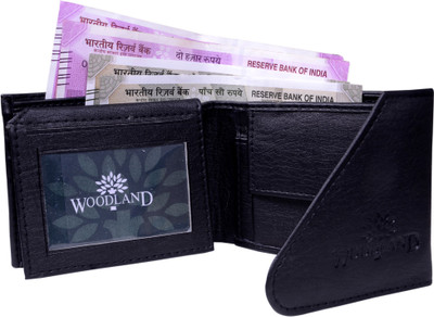 

VSR Men Tan Artificial Leather Wallet(5 Card Slots), Black
