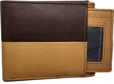 

Illios Men Tan Genuine Leather Wallet(9 Card Slots), Brown;tan