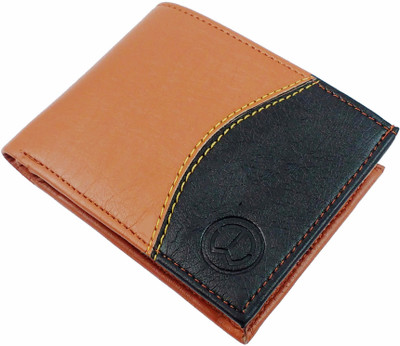 

izcorpIndia Men Tan, Black Artificial Leather Wallet(8 Card Slots), Black;tan