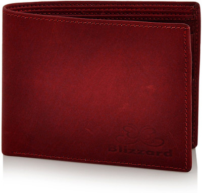 

Blizzard Men Maroon Genuine Leather Wallet(5 Card Slots)
