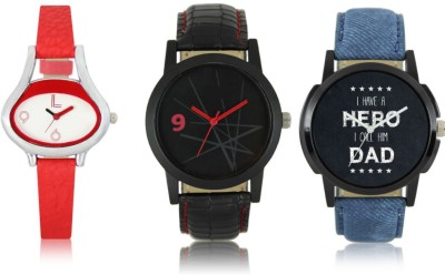 Elife 07-08-0206-COMBO Multicolor Dial analogue Watches for men and Women (Pack Of 3) Watch  - For Couple   Watches  (Elife)