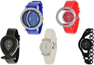 On Time Octus Combo Pack Of 5 AJS020 Watch  - For Women   Watches  (On Time Octus)