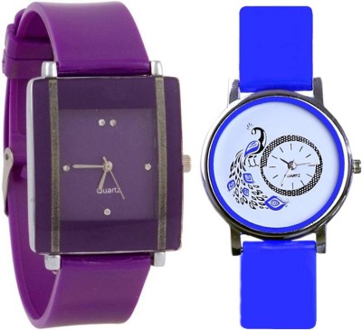 ReniSales New Stylish Trend Multicolor Set Of Two Watch Combo Watch  - For Girls   Watches  (ReniSales)
