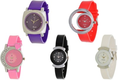 On Time Octus Combo Pack Of 5 AJS012 Watch  - For Women   Watches  (On Time Octus)