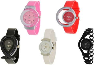 On Time Octus Combo Pack Of 5 AJS019 Watch  - For Women   Watches  (On Time Octus)