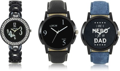 Elife 06-07-0201-COMBO Multicolor Dial analogue Watches for men and Women (Pack Of 3) Watch  - For Couple   Watches  (Elife)