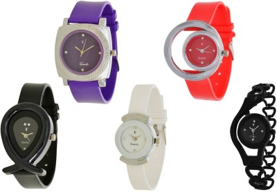 On Time Octus Combo Pack Of 5 AJS017 Watch  - For Women   Watches  (On Time Octus)