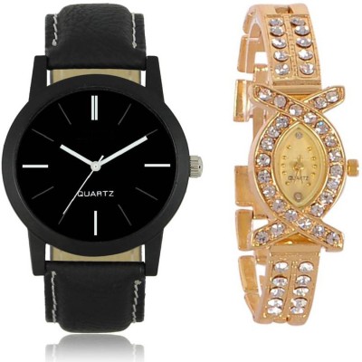 Gopal Retail LR 005 And AKS Golden For Couple Watch Specially For Men And Women Watch - For Boys & Girls Watch  - For Boys & Girls   Watches  (Gopal Retail)