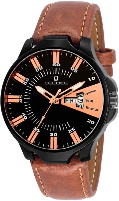 Decode GR2050 Black Brown Matrix Collection Day & Date Wrist Watch Matrix Watch  - For Men   Watches  (Decode)
