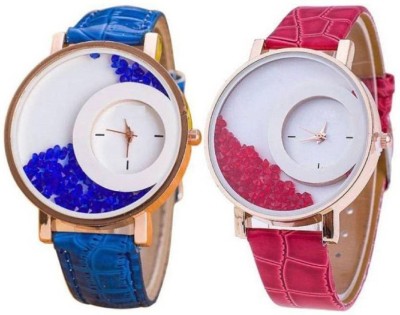 PEPPER STYLE Blue Mxre And Red Mxre Wrist Analogue Watch Girls Or Womens STYLE 060 Watch  - For Girls   Watches  (PEPPER STYLE)