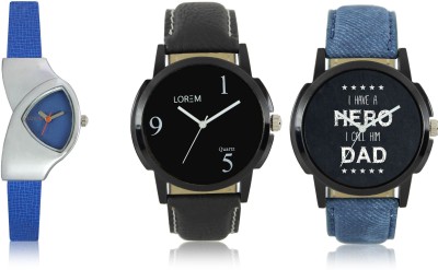 Elife 06-07-0208-COMBO Multicolor Dial analogue Watches for men and Women (Pack Of 3) Watch  - For Couple   Watches  (Elife)