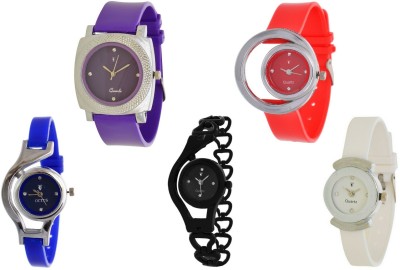 On Time Octus Combo Pack Of 5 AJS016 Watch  - For Women   Watches  (On Time Octus)