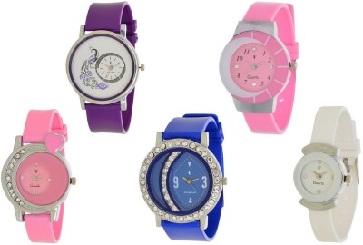 On Time Octus Combo Pack Of 5 AJS010 Watch  - For Women   Watches  (On Time Octus)