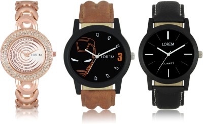 Elife 04-05-0202-COMBO Multicolor Dial analogue Watches for men and Women (Pack Of 3) Watch  - For Couple   Watches  (Elife)