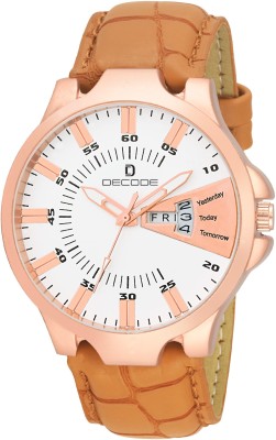Decode GR2040 White Copper Matrix Collection Day & Date Wrist Watch Matrix Watch  - For Men   Watches  (Decode)