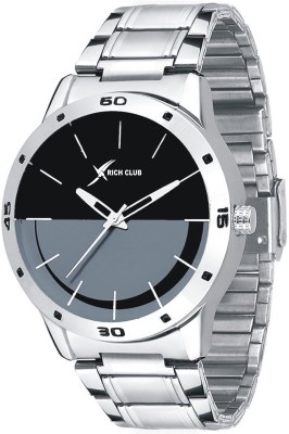 Rich Club Black~Grey Dial With Steel Belt Watch  - For Men   Watches  (Rich Club)