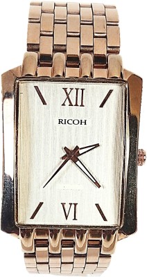 Ricoh MEN'S ROSE GOLD HEAVY METAL STRAP Watch  - For Men   Watches  (Ricoh)