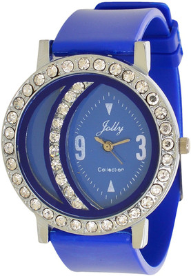

JM SELLER New design atractive Dial Blue Belt Wacth for Girls and Women Watch - For Girls