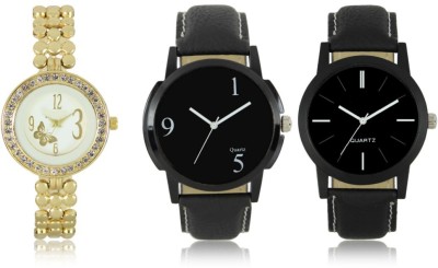 Elife 05-06-0203-COMBO Multicolor Dial analogue Watches for men and Women (Pack Of 3) Watch  - For Couple   Watches  (Elife)