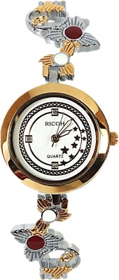 Ricoh LADIES FANCY DOUBLE TONE METAL STRAP Watch  - For Women   Watches  (Ricoh)