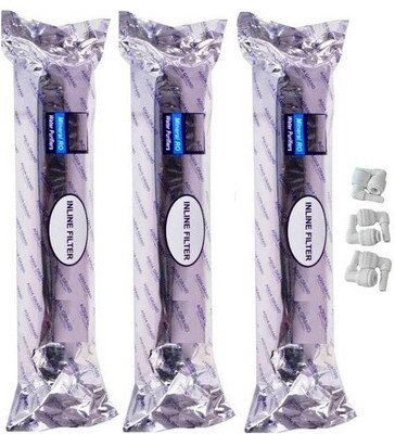 

BalRama RO Inline Filter Set Aquagrand Plus 3eg Flow 2 x Carbon Filter + 1 x Sediment Filter + 6 x Elbow Connectors + 1 x Flow Restrictor Tube FRT + 1 x Teflon Tape for RO UV UF Mineral Water Purifiers Service Media Filter Cartridge(0, Pack of 11)