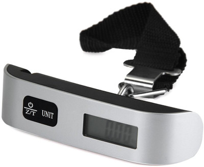 

Iktu Airplane Luggage Travel Weighing Scales 50kg Portable Handheld Electronic Digital LCD, (Battery Included) Weighing Scale(Silver)