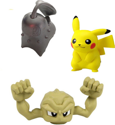 

AncientKart Pokemon High Quality Plastic Fiber Action Figure Set of 3 (2-3 inch)(Multicolor)