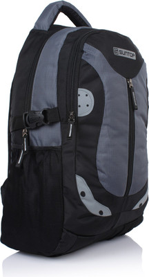 

Suntop Neo 9 Reflector Water Resistant Fabric 26 L Laptop Backpack(Black, Grey), Black & grey checks