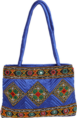 

INDICRAFTS STUDIO TRIVENI Shoulder Bag(Blue, 9 L)