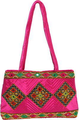 

INDICRAFTS STUDIO TRIVENI Shoulder Bag(Pink, 9 L)