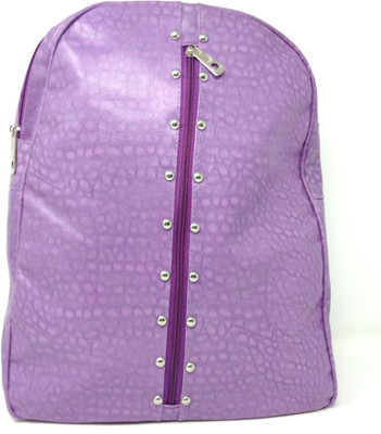

SM Shopper women Casual Leatherette Backpack Bag Backpack(Purple, 5 L)