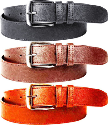 

LAER Men Formal Multicolor Synthetic Belt, Multicolour