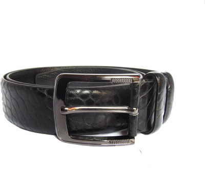 

RK ENTERPRISES Men Casual Black Artificial Leather Belt