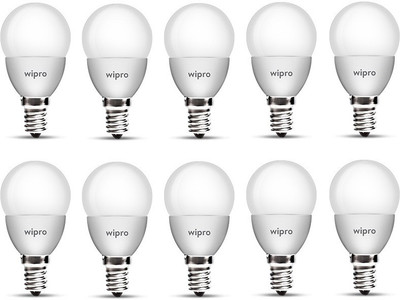 

Wipro 5 W Standard E14 LED Bulb(Yellow, Pack of 10)
