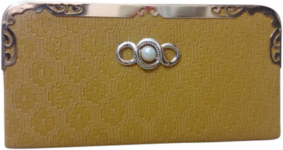 

Haryana Craft Casual Yellow Clutch