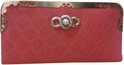 

Haryana Craft Casual Red Clutch