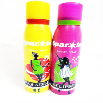 

Sparkle PARADISE AND ECLIPSE Perfume Body Spray - For Women(300 ml, Pack of 2)