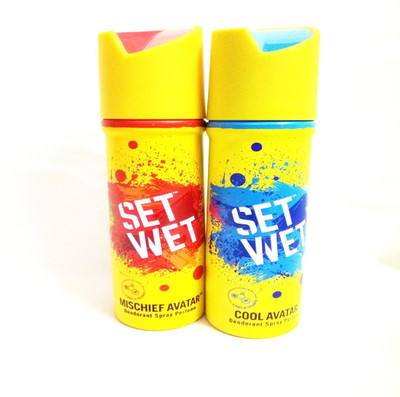 

Set Wet Mischief Avatar and Cool Avatar Deodorant Spray - For Men(300 ml, Pack of 2)