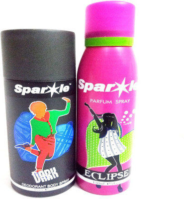 

Sparkle DARK AND ECLIPSE Deodorant Spray - For Men & Women(300 ml, Pack of 2)