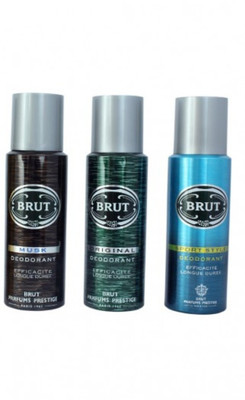 

BRUT DEO ORGY Body Spray - For Men(600 ml, Pack of 3)