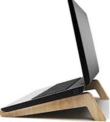

WoodCart 1 Compartments Handmade Personalized Wood laptop,Notebook, Wood macbook,Wooden stand,Laptop holder,Base laptop,Notebook holder Laptop Stand(Brown)