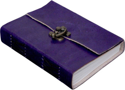

SV Traders A6 Diary(Genuine Leather With Antique Lock, Purple)