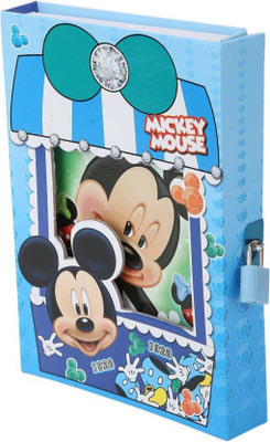 

TECHNOCHITRA Regular Diary(MICKY MOUSE DESIGN PERSONAL SECRET LOCK, Blue)
