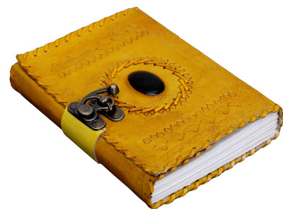 

Craft Guru A5 Diary(Handcrafted 100% Pure Leather, Yellow)