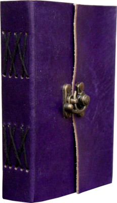 

echoindia A6 Diary(Handicrafts leather diary, Purple)